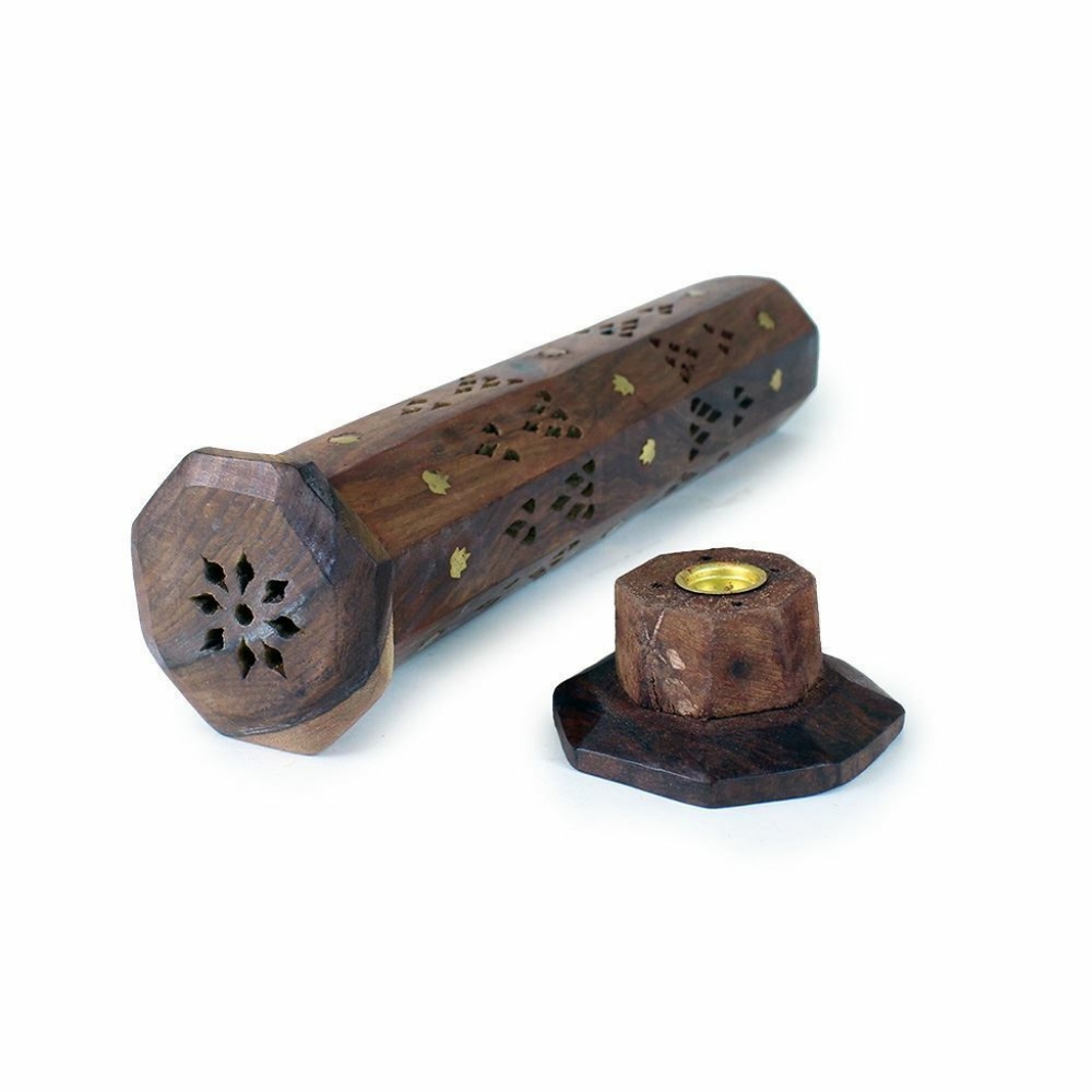 Wooden Incense Burner - Octagon Tower